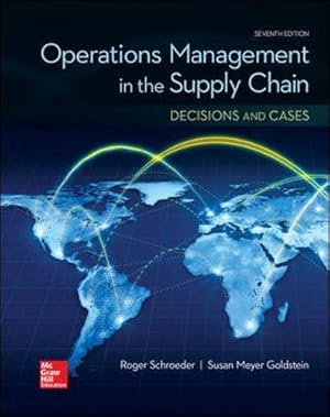 Seller image for OPERATIONS MANAGEMENT IN THE SUPPLY CHAIN: DECISIONS & CASES (Mcgraw-hill Series Operations and Decision Sciences) for sale by Pieuler Store
