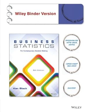 Seller image for Business Statistics, Binder Ready Version: For Contemporary Decision Making for sale by Pieuler Store