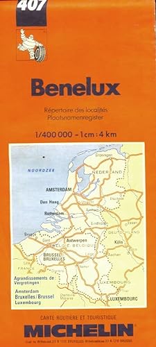 Benelux. Carte numéro 407 - Michelin Travel Publications