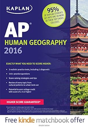 Seller image for Kaplan AP Human Geography 2016 (Kaplan Test Prep) for sale by Pieuler Store