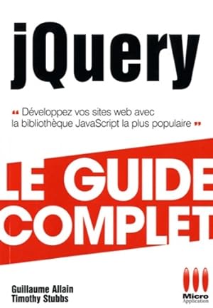 Seller image for Jquery - Guillaume Allain for sale by Book Hmisphres