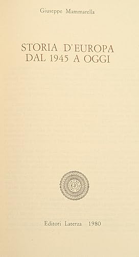 STORIA D'EUROPA DAL 1945 A OGGI