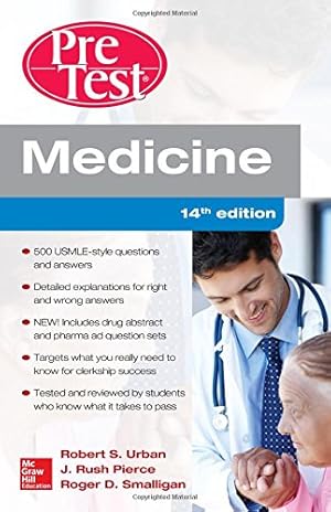 Imagen del vendedor de Medicine PreTest Self-Assessment and Review, Fourteenth Edition a la venta por Pieuler Store