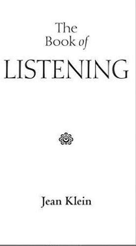 Imagen del vendedor de The Book of Listening a la venta por Pieuler Store