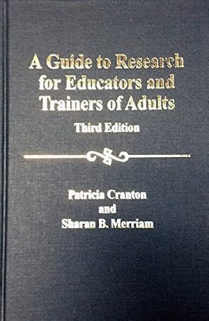 Seller image for Guide to Research for Educators and Trainers of Adults, 3rd ed. for sale by Pieuler Store