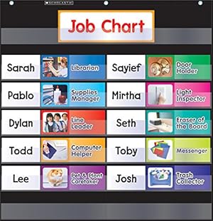 Imagen del vendedor de Scholastic Classroom Resources Pocket Chart Class Jobs, Black (SC583864) a la venta por Pieuler Store