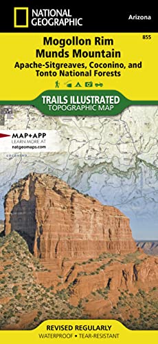 Seller image for Mogollon Rim, Munds Mountain [Apache-Sitgreaves, Coconino, and Tonto National Forests] (National Geographic Trails Illustrated Map) for sale by Pieuler Store