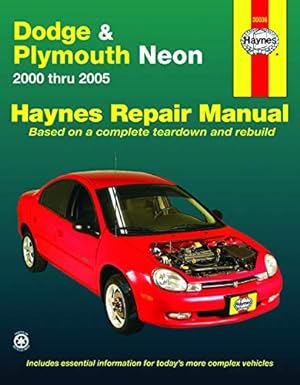 Bild des Verkufers fr Dodge & Plymouth Neon (00-05) Haynes Repair Manual (Does not include information specific to SRT-4 models. Includes thorough vehicle coverage apart from the specific exclusion noted) zum Verkauf von Pieuler Store