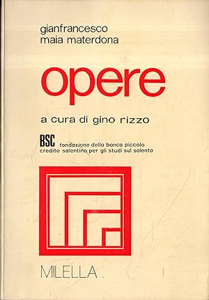 Seller image for Gianfrancesco Maia Materdona: OPERE for sale by Messinissa libri