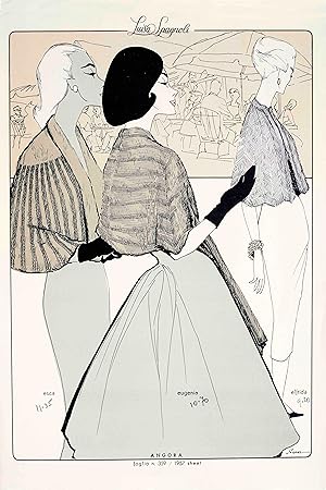 Bild des Verkufers fr [Sales Order Catalogue of Fashion Clothes]. Perugia 1955, 1956 and 1957. zum Verkauf von Charlotte Du Rietz Rare Books (ILAB)