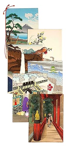 Six woodblock-printed cruise ship menus for the Nippon Yusen Company]. Harozaki Maru and Taiyo Ma...