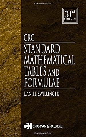 Seller image for CRC Standard Mathematical Tables and Formulae, 31st Edition (Advances in Applied Mathematics) for sale by Pieuler Store