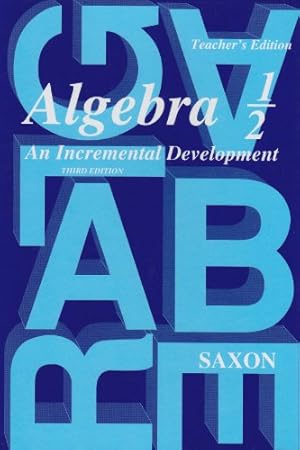 Seller image for Algebra 1/2 Teacher Edition for sale by Pieuler Store