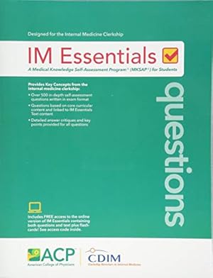 Immagine del venditore per IM Essentials Questions venduto da Pieuler Store