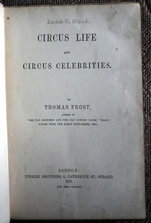 Immagine del venditore per Circus Life and Circus Celebrities. venduto da Patrick Pollak Rare Books ABA ILAB