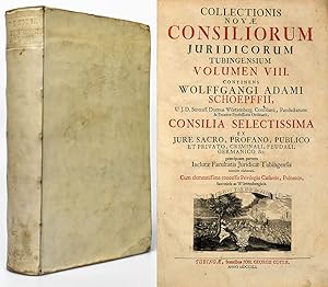 Collectionis Novae Consiliorum Juridicorum Tubingensium Volumen VIII. Continens Wolffgangi Adami ...