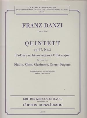 Wind Quintet in E flat major, Op.67 No.3 - Set of Parts