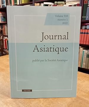 Journal Asiatique Vol. 310, no. 1 (2022).