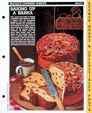 McCall's Cooking School Recipe Card: Breads 7 - Babka : Replacement McCall's Recipage or Recipe C...