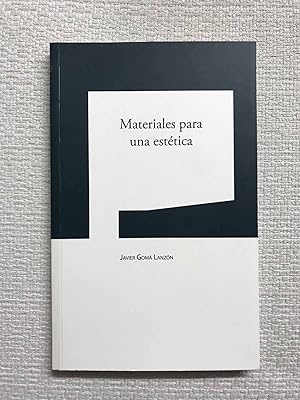 Image du vendeur pour Materiales para una esttica mis en vente par Campbell Llibres