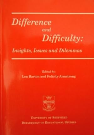 Seller image for Difference and Difficulty: Insights, Issues and Dilemmas for sale by WeBuyBooks