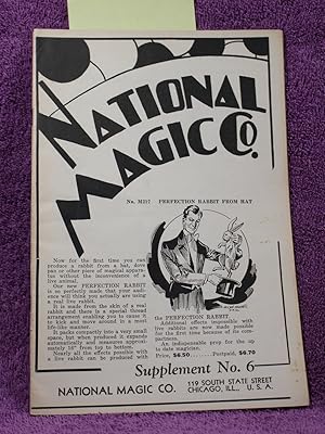 NATIONAL MAGIC CO. SUPPLEMENT NO. 6 1939
