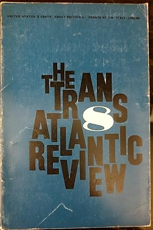 Imagen del vendedor de Transatlantic Review 8 Winter 1961 / Boris Pasternak - 3 poems / John Updike "The Crow in the woods" / William Goldman "Till the right girls come along" / Seamus O'Neill "The Boy from the village" / Ellen Wilbur "The Cardinal" / Richard Burns "The Investigator" a la venta por Shore Books