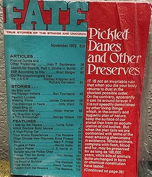 Fate Magazine; True Stories of the Strange and Unknown November 1972 Vol. 25 No.11 Issue 272