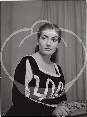 Original photograph of Maria Callas in her dressing room before "Medea," 1953
