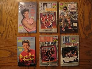 Seller image for Saved by the Bell Six (6) Paperback Book Lot, including: Mario Lopez High Voltage Star; Bayside Madness; Dustin Diamond Team Star; Mark-Paul Gosselaar Ultimate Gold; California Scheming, and; Zack Strikes Back for sale by Clarkean Books