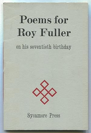 Immagine del venditore per Poems for Roy Fuller on His Seventieth Birthday venduto da Between the Covers-Rare Books, Inc. ABAA