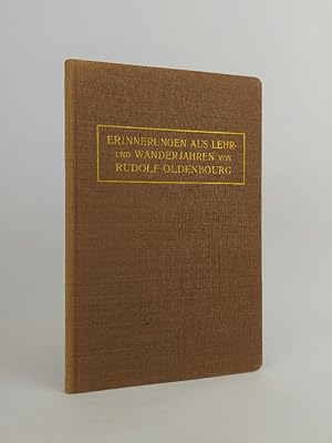 Bild des Verkufers fr Erinnerungen aus Lehr- und Wanderjahren. zum Verkauf von ANTIQUARIAT Franke BRUDDENBOOKS