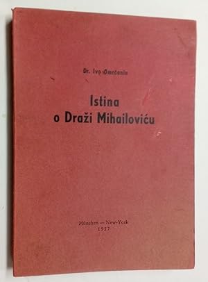 Imagen del vendedor de Istina o Dra i Mihailovicu. a la venta por Plurabelle Books Ltd