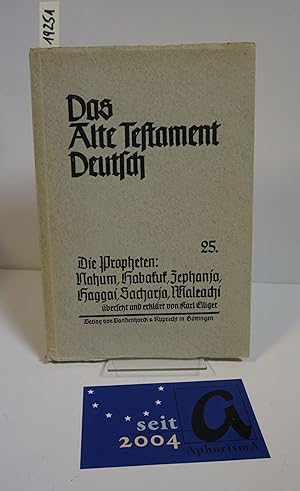 Seller image for Das Buch der zwlf kleinen Propheten II. Die Propheten: Nahum, Habakkuk, Zephanja, Haggai, Sacharja, Maleachi. for sale by AphorismA gGmbH
