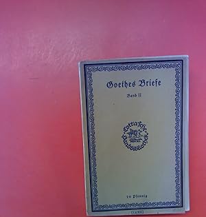 Bild des Verkufers fr Goethes Briefe Band II zum Verkauf von biblion2
