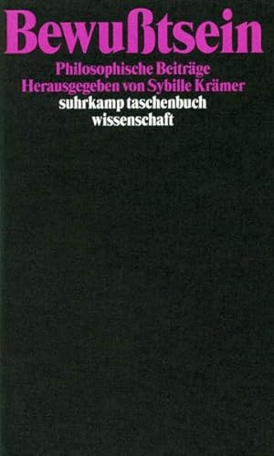 Bild des Verkufers fr Bewusstsein : philosophische Beitrge. zum Verkauf von Antiquariat Thomas Haker GmbH & Co. KG