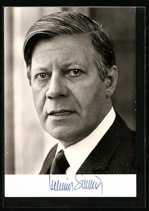 Bild des Verkufers fr Ansichtskarte Portrait Bundeskanzler Helmut Schmidt zum Verkauf von Bartko-Reher