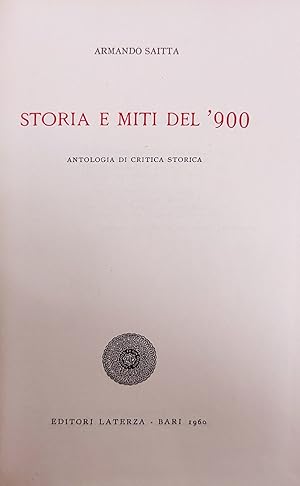 STORIA E MITI DEL '900