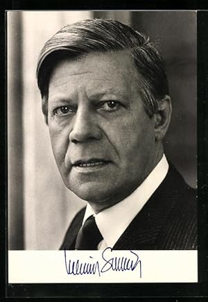 Bild des Verkufers fr Ansichtskarte Portrait des Bundeskanzlers Helmut Schmidt zum Verkauf von Bartko-Reher