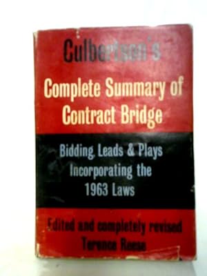 Bild des Verkufers fr Complete Summary of Contract Bridge zum Verkauf von World of Rare Books