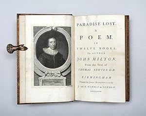 Paradise Lost. A Poem, in Twelve Books. The author John Milton. The Fifth  Edition, With Notes of various Authors, By Thomas Newton, D. D. Joseph  Gulston's copy, John MILTON