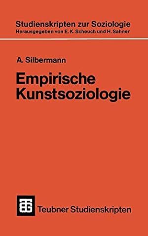 Bild des Verkufers fr Empirische Kunstsoziologie. von / Teubner-Studienskripten ; 127 : Studienskripten zur Soziologie zum Verkauf von Fundus-Online GbR Borkert Schwarz Zerfa