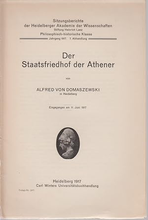 Der Staatsfriedhof der Athener. Sitzungsberichte der Heidelberger Akademie der Wissenschaften, Ph...