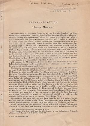 Theodor Mommsen. [Aus: Die Welt als Geschichte, Jg. 15, Heft 2, 1955].