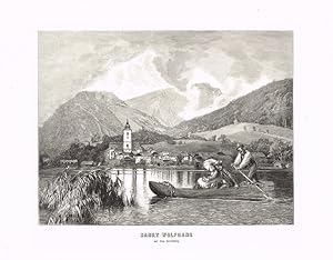 Bild des Verkufers fr St. Wolfgang mit dem Schafberg. zum Verkauf von Wiener Antiquariat Ingo Nebehay GmbH