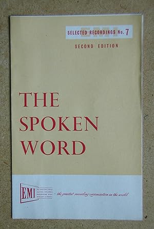 Bild des Verkufers fr EMI: The Spoken Word. Selected Recordings No. 7. Second Edition. 1959. zum Verkauf von N. G. Lawrie Books