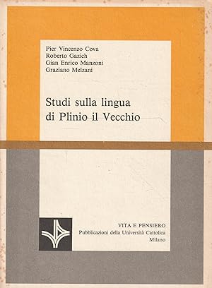 Studi sulla lingua di Plinio il Vecchio