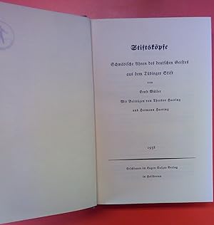 Seller image for Stiftskpfe - Schwbische Ahnen des deutschen Geistes aus dem Tbinger Stift for sale by biblion2