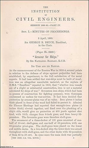 Image du vendeur pour Armour for Ships : its uses & nature. An uncommon original article from the Institution of Civil Engineers reports, 1889. mis en vente par Cosmo Books