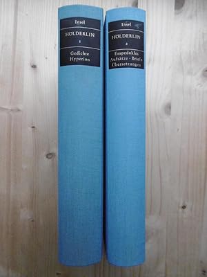 Imagen del vendedor de Hlderlin: Werke und Briefe. Erster + Zweiter Band. [2 Bnde - Dnndruckausgabe] a la venta por Antiquariat Steinwedel